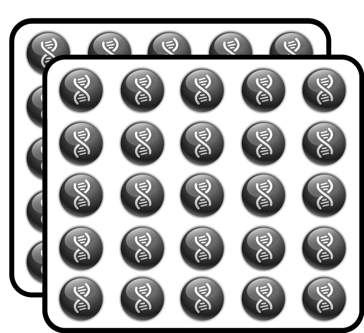 DNA Medicine Symbol Decorative Scrapbooking Sticker Waterproof Vinyl Stickers for Water Bottle, Laptop & Phone Case – 50 Pack