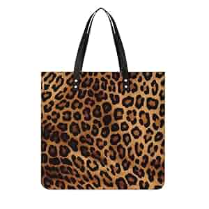 Amazon.com: NHYDSPQ Leather Handbag,Cool Cheetah Leopard