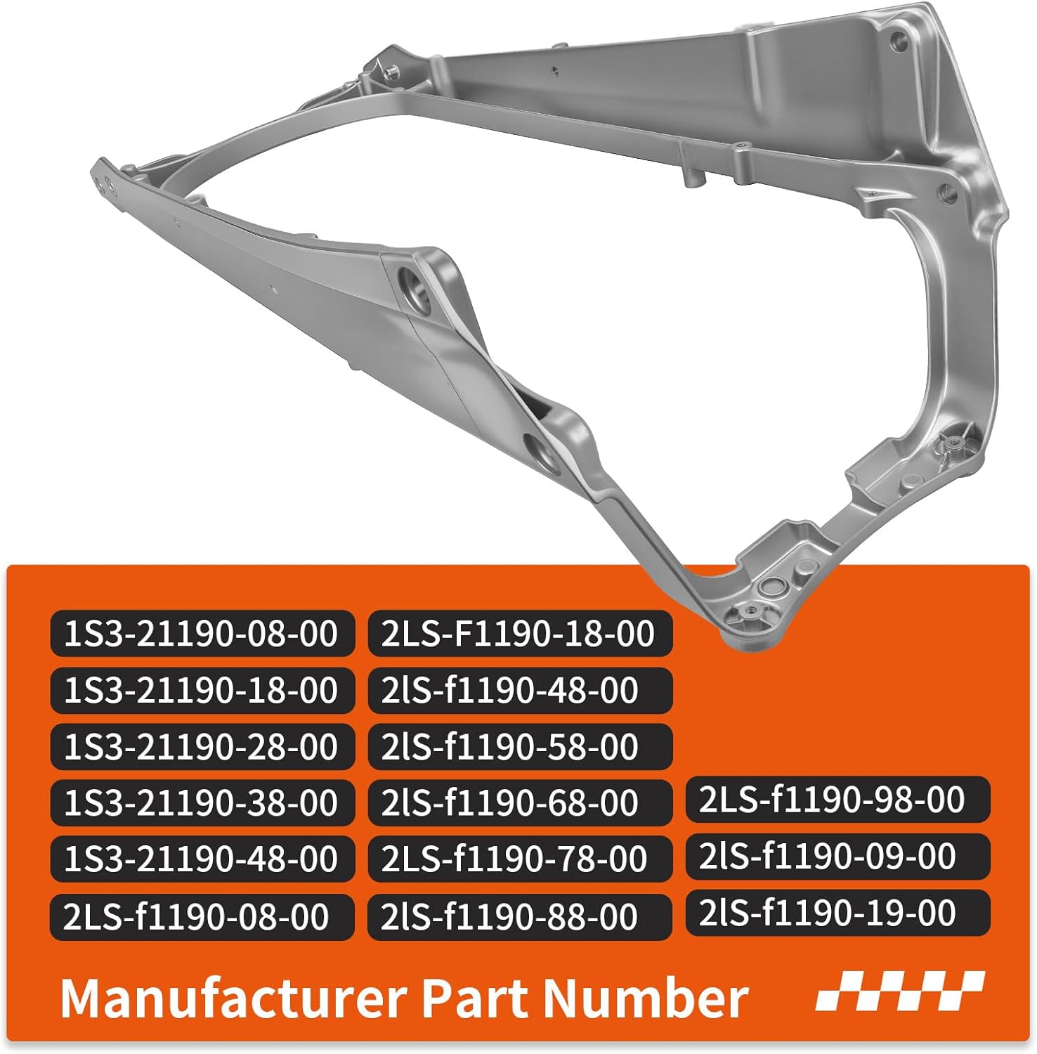 Heavy Duty Aluminum Silvery Sub Frame for Yamaha Raptor 700 700R YFM700 2006-2024 1S3-21190-08-00