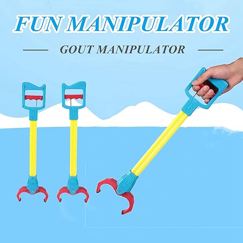 Miniatura 2 de Juguete agarrador para niños, juguetes de agarre de mano, flexible para mover, material plástico resistente para niños (amarillo)