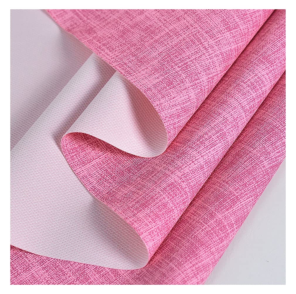 Tissu en simili cuir souple rose pour rénover un siège abîmé 1.38x6m