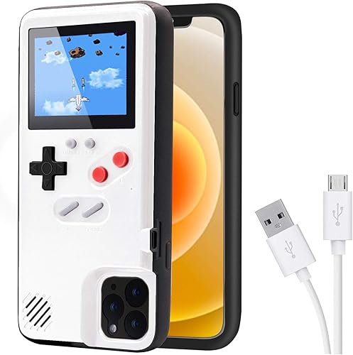Miniatura 16 de Funda con Gameboy para iPhone, funda protectora retro autoalimentada con 36 juegos pequeños, pantalla a todo color, funda con videojuegos para