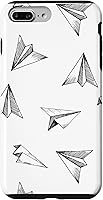 Vista 12 de Paper Airplane Pattern Pilot Plane Airport Aircraft Aviation Case for iPhone 16