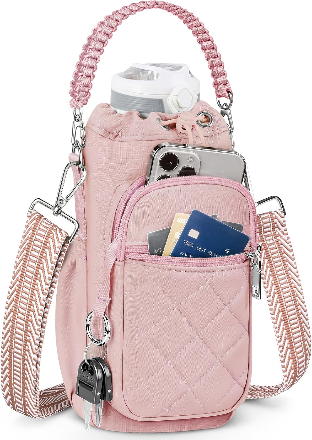 RXW Water Bottle Holder with Strap Water Bottle Carrier Bag 40oz Insulated