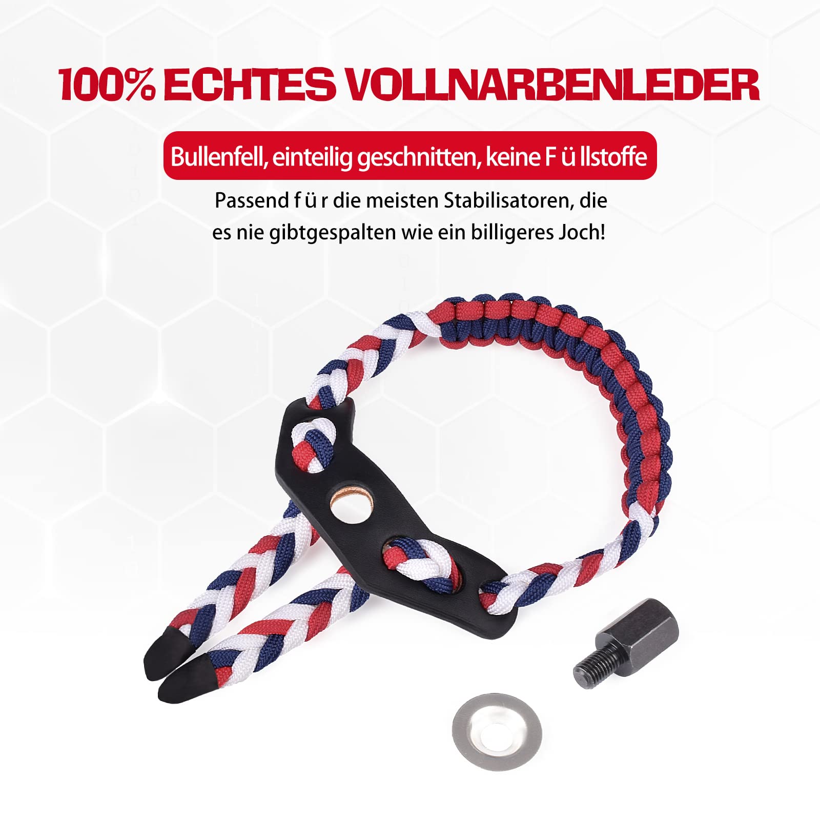 Bow Wrist Sling intrecciato tiro con l'arco regolabile Bow Strap Wrist Sling per accessori per la caccia con l'arco composto