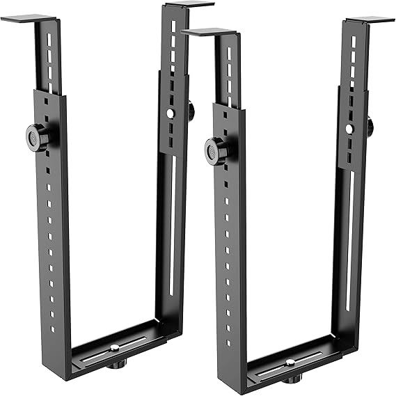 RICOO Computer Mount Under Desk TRH02 Rack Shelf Server PC Case Holder