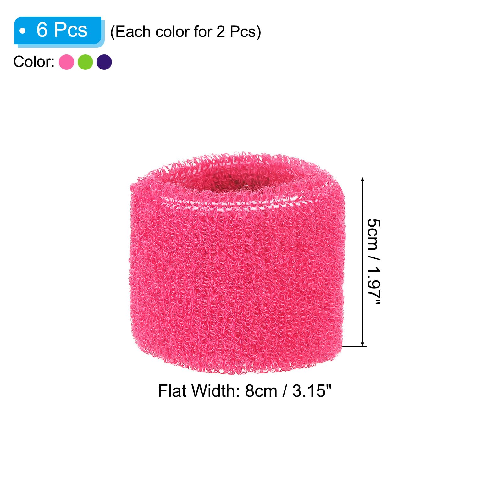 PATIKIL Sports Wristbands 8x5cm - Image 2
