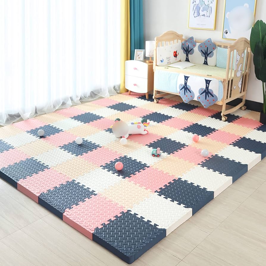 Amazon.co.jp: ジョイントマット 大判 厚手 防音 L- パズル