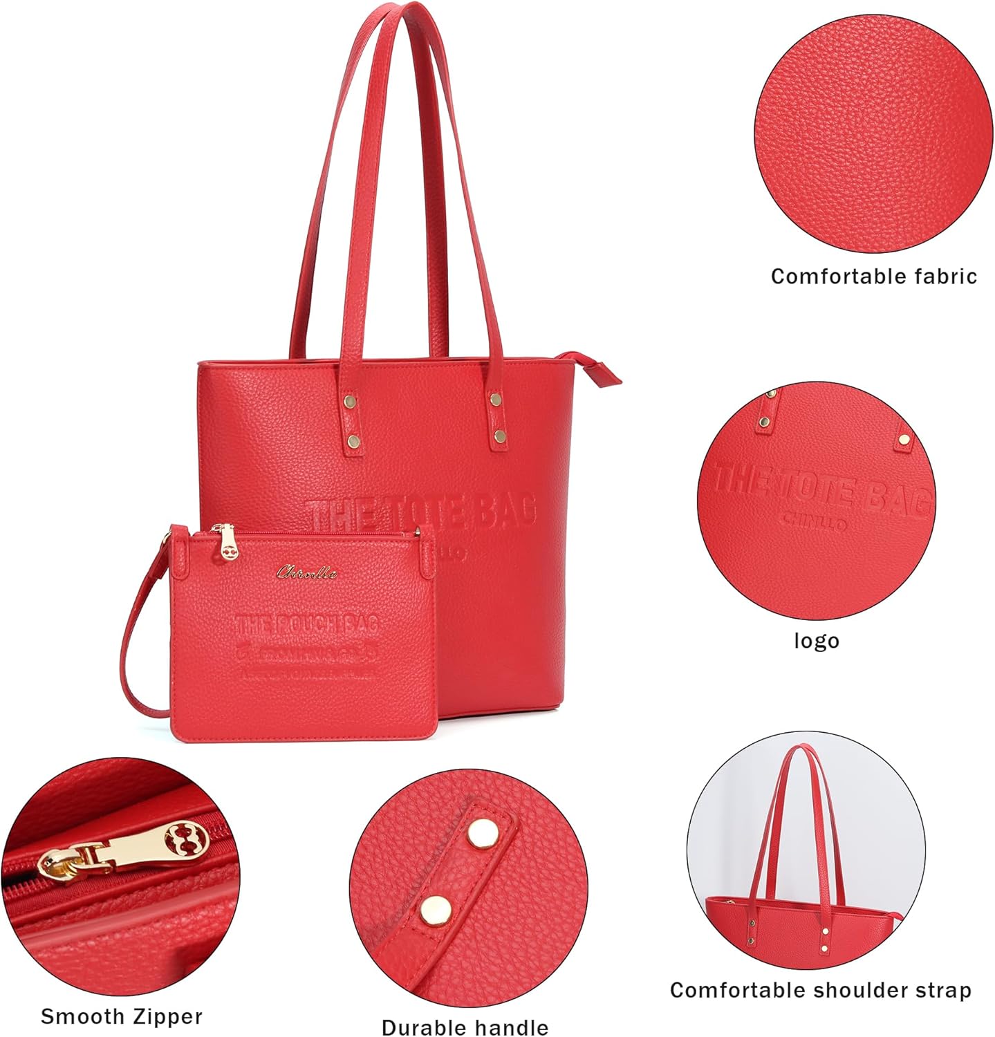 Tote Bag for Women, Medium Top Handle Handbags Purse - Image 4