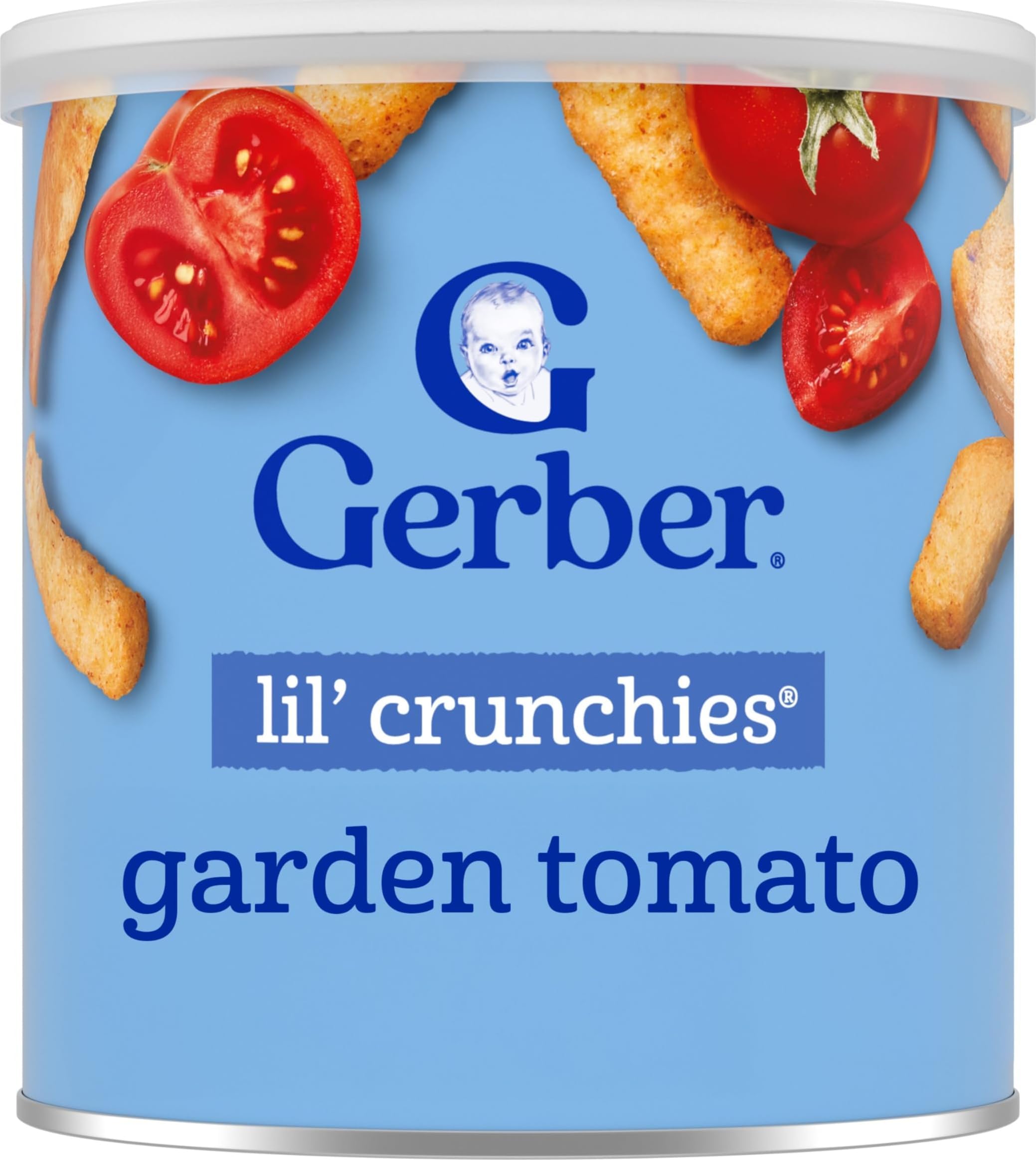 Gerber Stage 3 Garden Tomato Lil Crunchies Snack, 1.48 Oz, 6 Pack