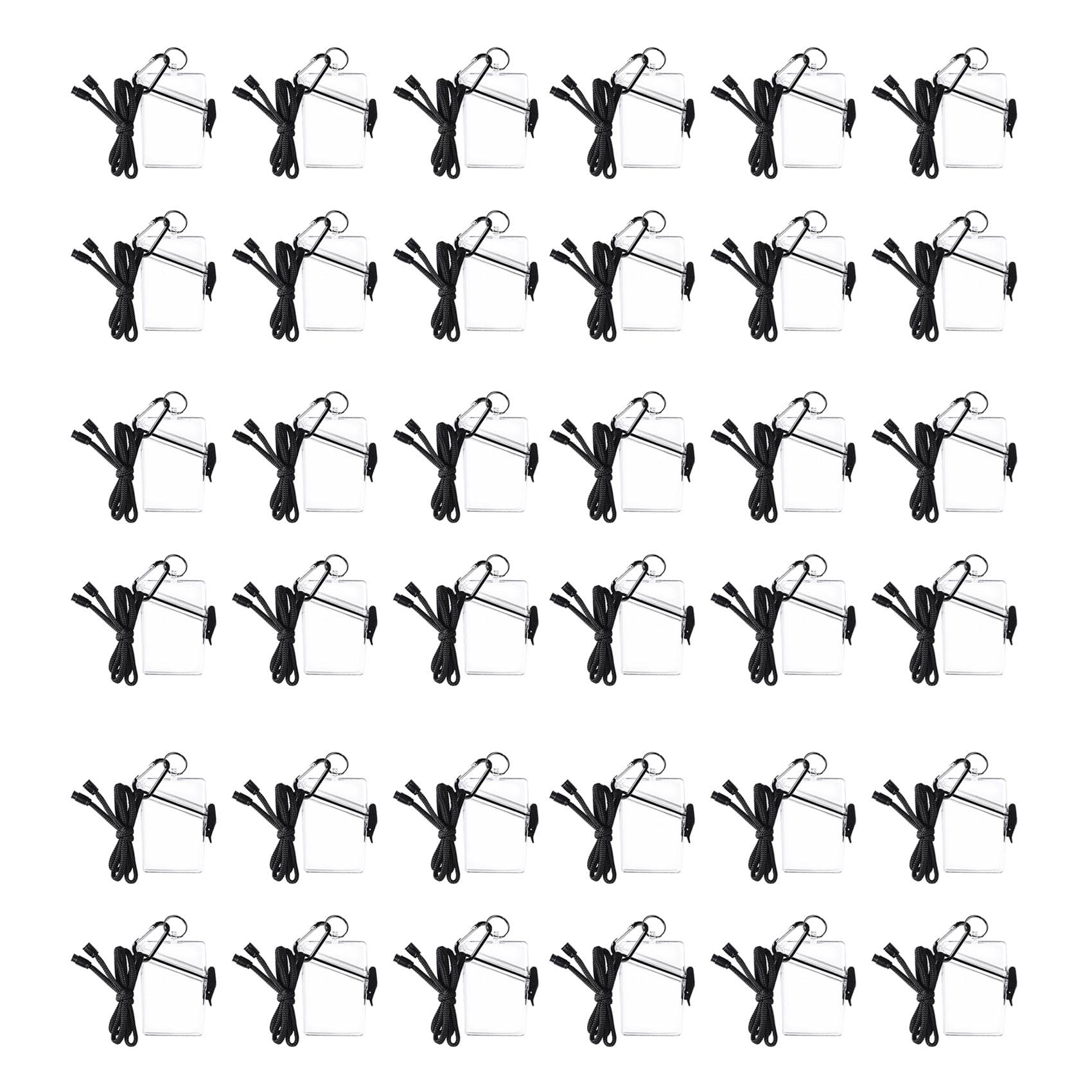 36 Pack Wodoodporny Uchwyt na Karty Identyfikacyjne Case-Clear Wodoodporny Futerał Sportowy/Etui Smycze do Kart Identyfikacyjnych i Kluczy/Szafka Dry Box