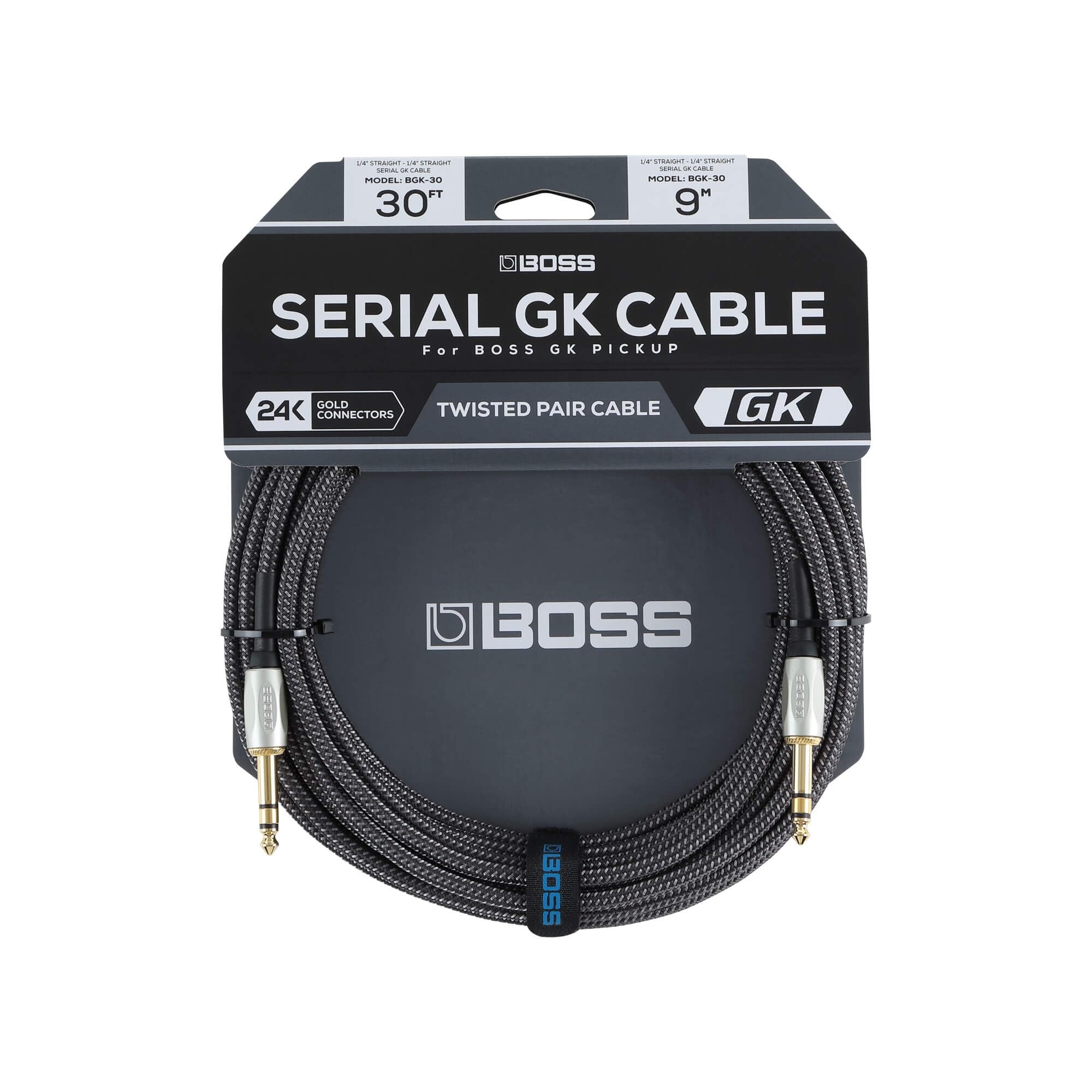 BOSS BGK-30, 9m Wysokowydajny kabel cyfrowy do syntezatorów gitarowych BOSS, kompatybilny z GM-800, GK-5, GK-5B, GKC-AD i GKC-DA