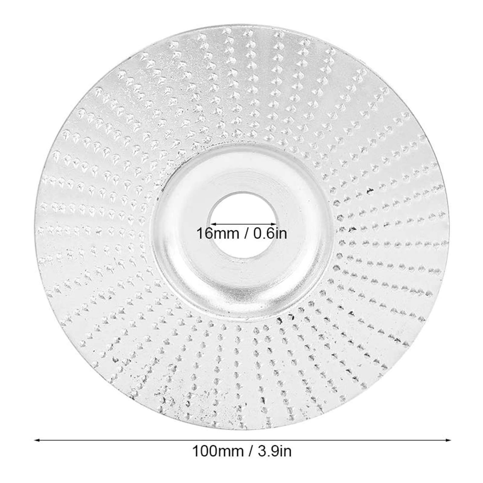 Muela De Ángulo De Madera Para Amoladoras, Disco Abrasivo Para Amoladora Angular Muela Abrasiva Lijar Tallar Herramienta Rotativa Recubrimiento De Carburo De Tungsteno Agujero De 5/8 Pulg
