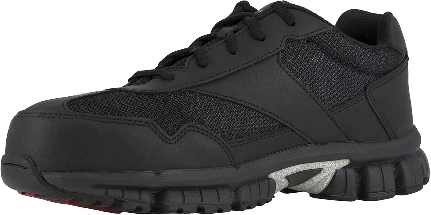 Reebok unisex adult Ketia Work Safety Toe Athletic Work Industrial Construction Shoe, Black, 4 Wide US