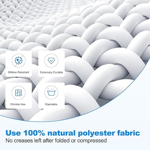 Miniatura 5 de Pantalla de proyector de 60 pulgadas, pantalla de proyección portátil OKEDUO 4K 169 HD, antiarrugas, para interiores y exteriores, instalación