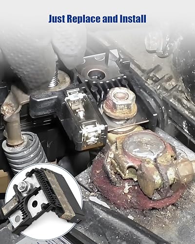 Miniatura 6 de 24380-79913 Fusible de Batería y 24340-7F000 Abrazadera de Terminal Positivo de Batería, Compatible con Nissan 350Z 2003-2009 NV200 2013-2022