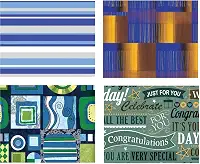 Papel Presente Couché x Pacote com 40 Unidades, V.M.P. 204.21.99, Cores Sortidas, 50 x 60 cm