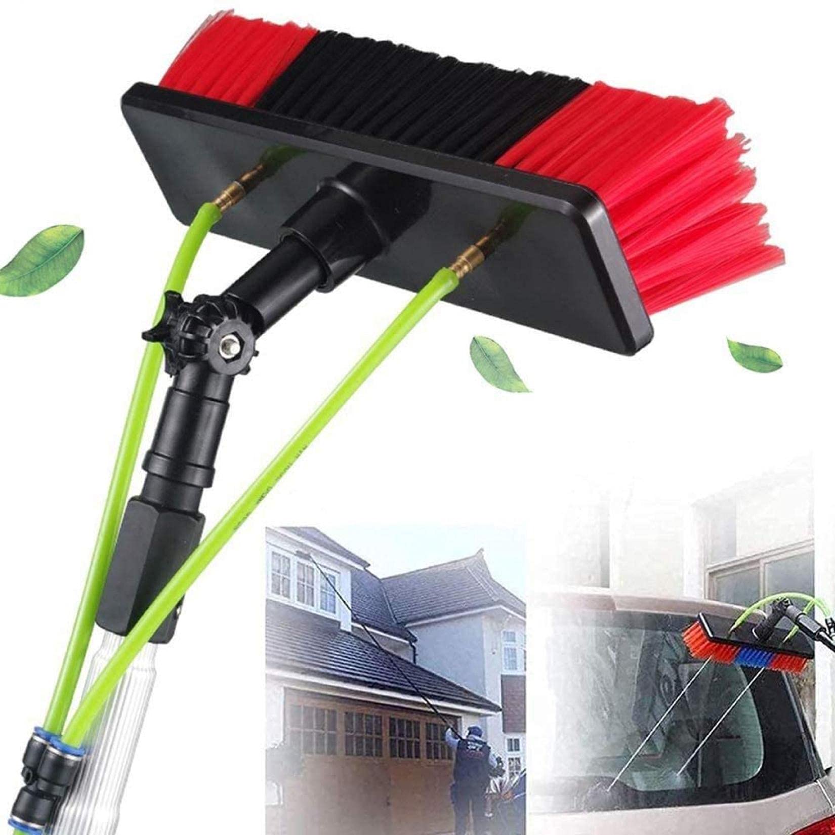 Poteau de nettoyage de vitres de 6 m en aluminium avec brosse à eau intégrée
