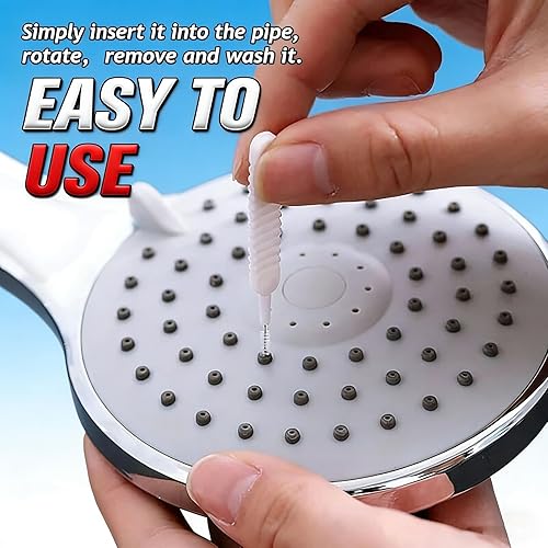 Miniatura 4 de Cepillo de limpieza para cabezal de ducha, cepillo de limpieza antiobstrucción, cepillo de limpieza mejorado para cabezales de ducha, cepillos de