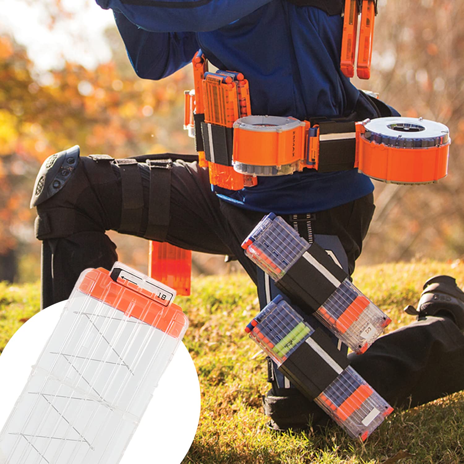GXGM 2 Chargeurs Clips Rapides 12 Fléchettes - Compatible Nerf Elite Et Modèles Variés