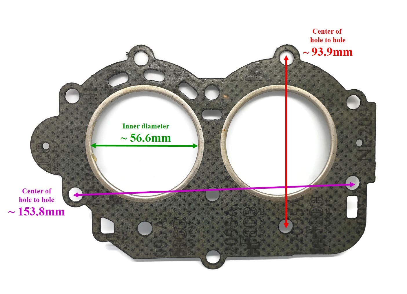 マリ〜ページ Boat Motor Head Gasket Cylinder 27-18937 6E7-11181-A1 A2 00 for