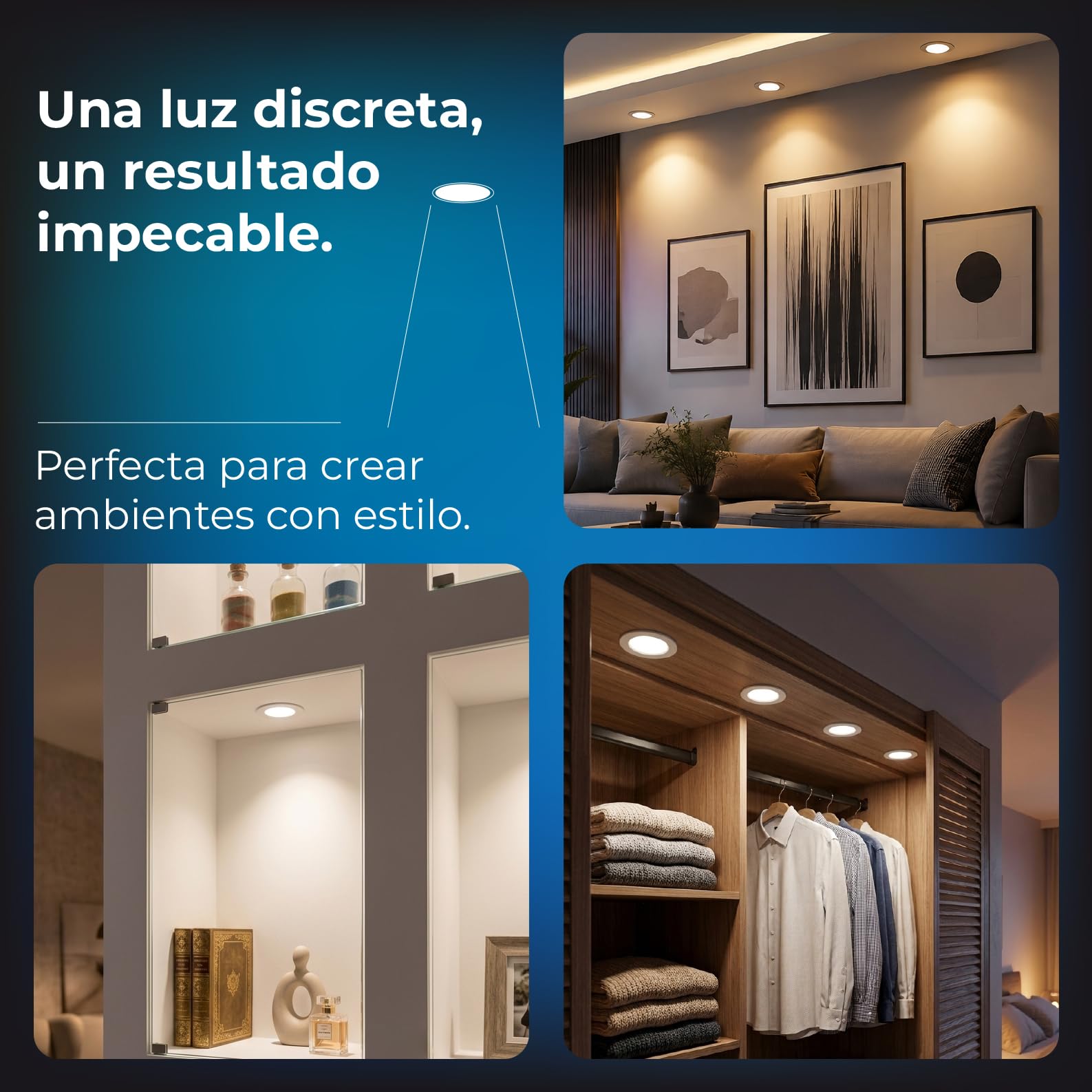 LED ATOMANT 20x Downlight LED Incasso Foro 75-90mm 4W Bianco Freddo