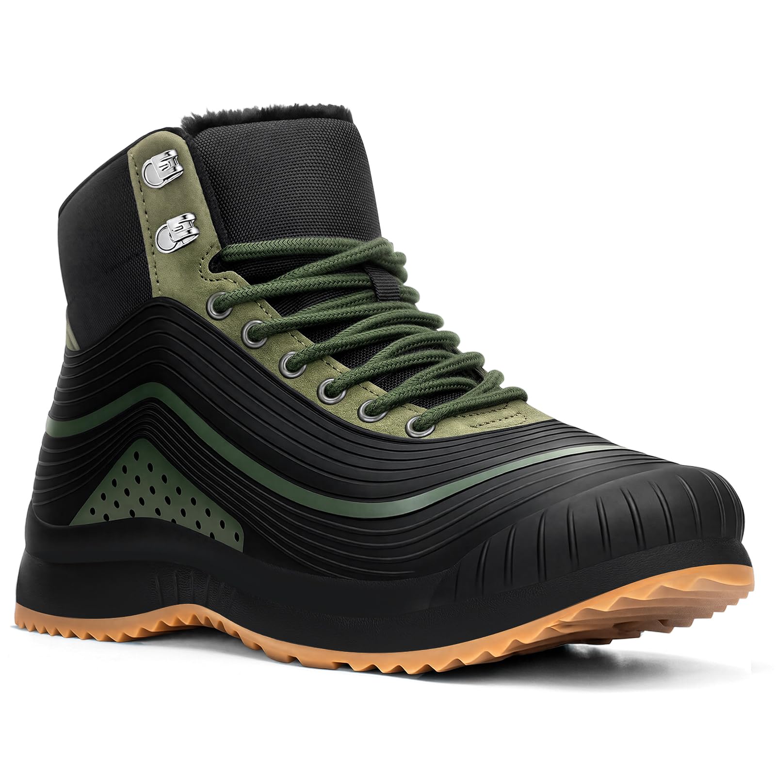Snow Boots for Men Women丨Insulated Waterproof Fur Lined Booties丨Non Slip Lightweight Wint…