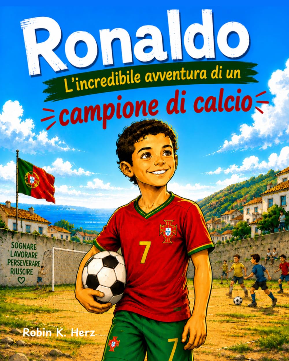 Ronaldo: L'incredibile avventura di un campione di calcio: Libro illustrato di calcio per bambini