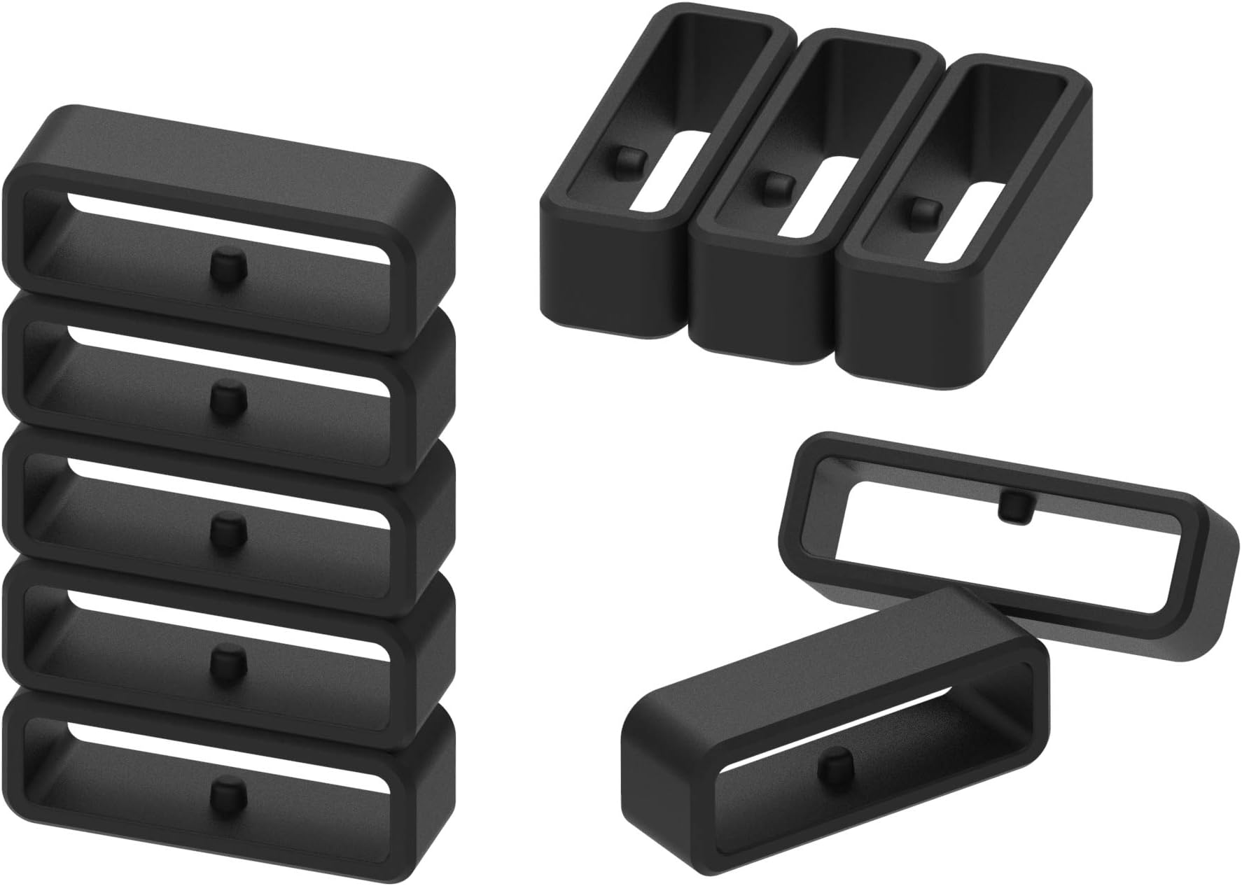 FitTurn Replacement Band Keeper Fastener Ring Accessories Silicone Band Holders Keepers Fastener Rings Loops Compatible with Bushnell Neo Ion 1&2 & Bushnell Excel Golf GPS smartwatch