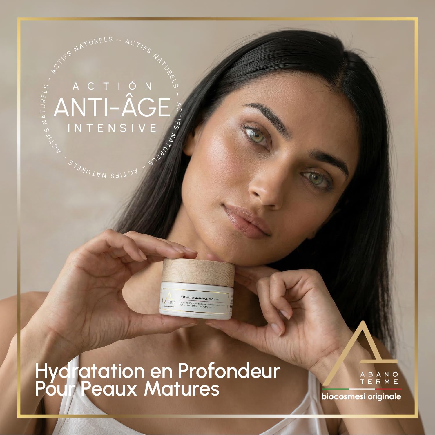 Crème Visage Anti-Rides Exosomes Centella Asiatica & Acide Hyaluronique 50ml BIO - Soin Régénérant Jour et Nuit, Cellules Souches de Pomme - Repulpant Rides Profondes Peaux Matures Femme Homme
