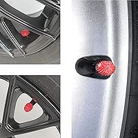 Vista 16 de Tapas de vástago de válvula de neumático de automóvil, 4 tapas universales para válvulas de aire de neumáticos, tapas de válvulas de neumáticos