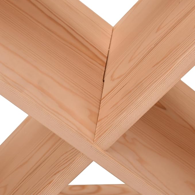 Estante modular para vino Gecheer 24 botellas, madera Burlywood miniatura 10