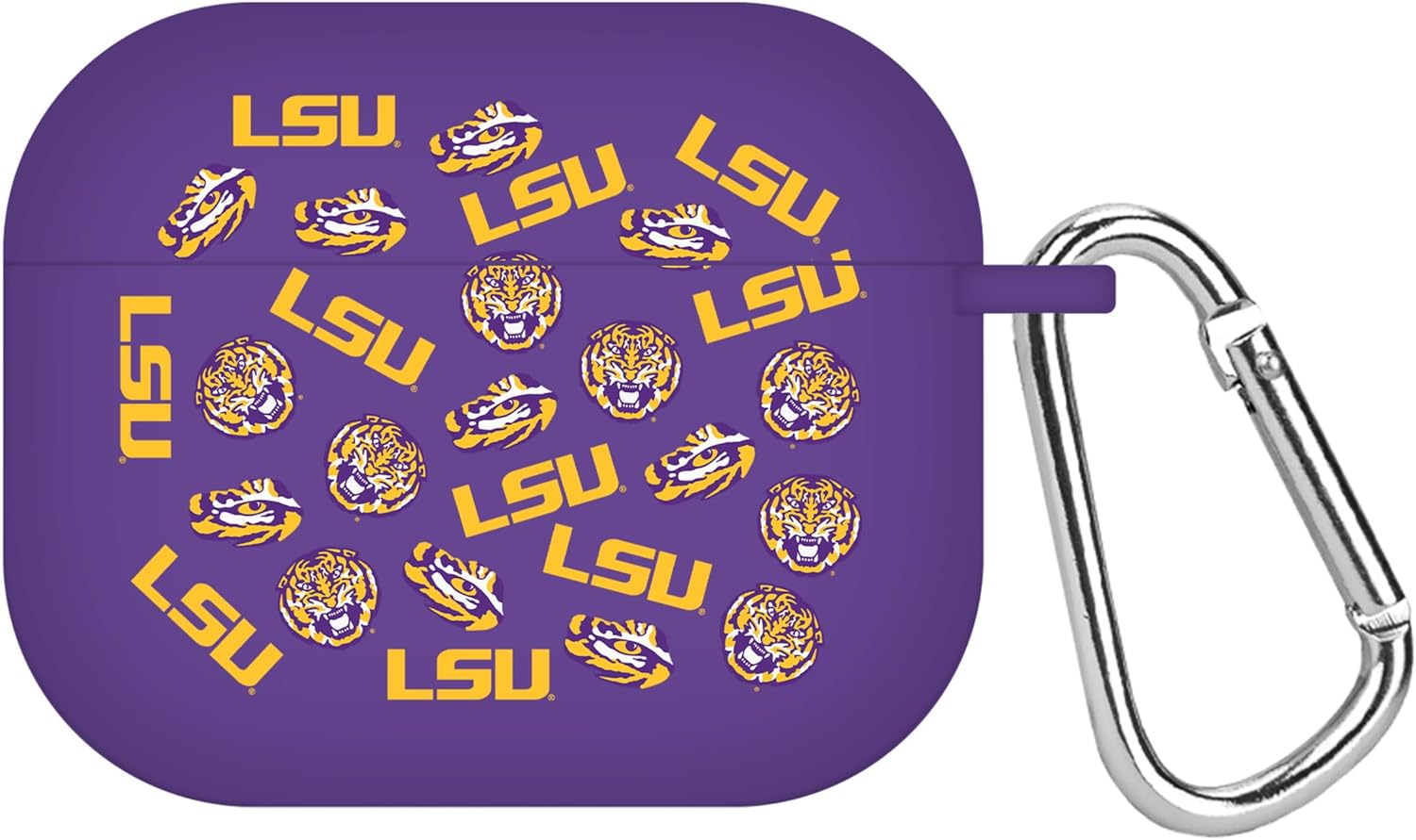 Affinity Bands LSU Tigers Custom Name HD Case Cover Compatible with Apple AirPods Gen 3 (Purple)