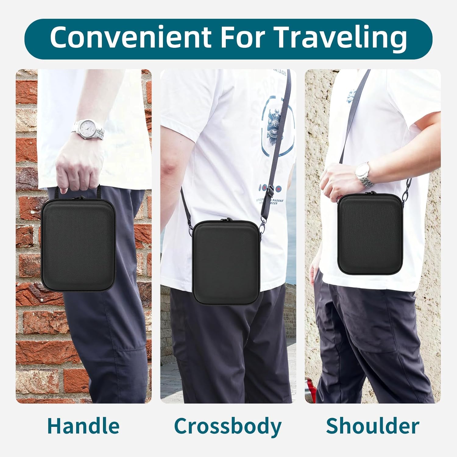 Camera Case for Kodak PIXPRO AZ528/AZ255/AZ405/AZ425/AZ401 Digital Camera, Travel Camera Bag Protective Case with Adjustable Shoulder Straps - Black (CASE ONLY) - Image 9