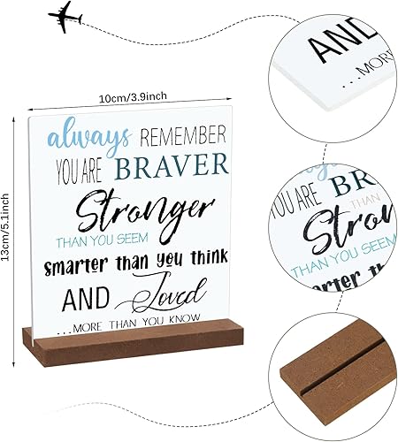 Miniatura 3 de 4 piezas de regalos inspiradores para decoración de escritorio, oficina, citas motivacionales positivas, regalos de agradecimiento para empleados,