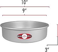 Vista 66 de Fat Daddio's - Juego de 2 moldes para pasteles redondos de aluminio anodizado, 8 x 2 pulgadas