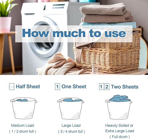 Miniatura 2 de Hojas de detergente para ropa, tiras de detergente ecológicas e hipoalergénicas, ingredientes naturales, ultraconcentradas, listas para viajar, sin