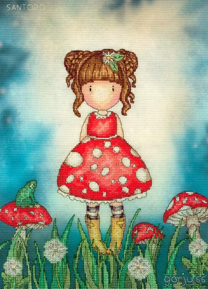 Bothy Threads Santoro Gorjuss 'Little Mushroom' Cross Stitch Kit