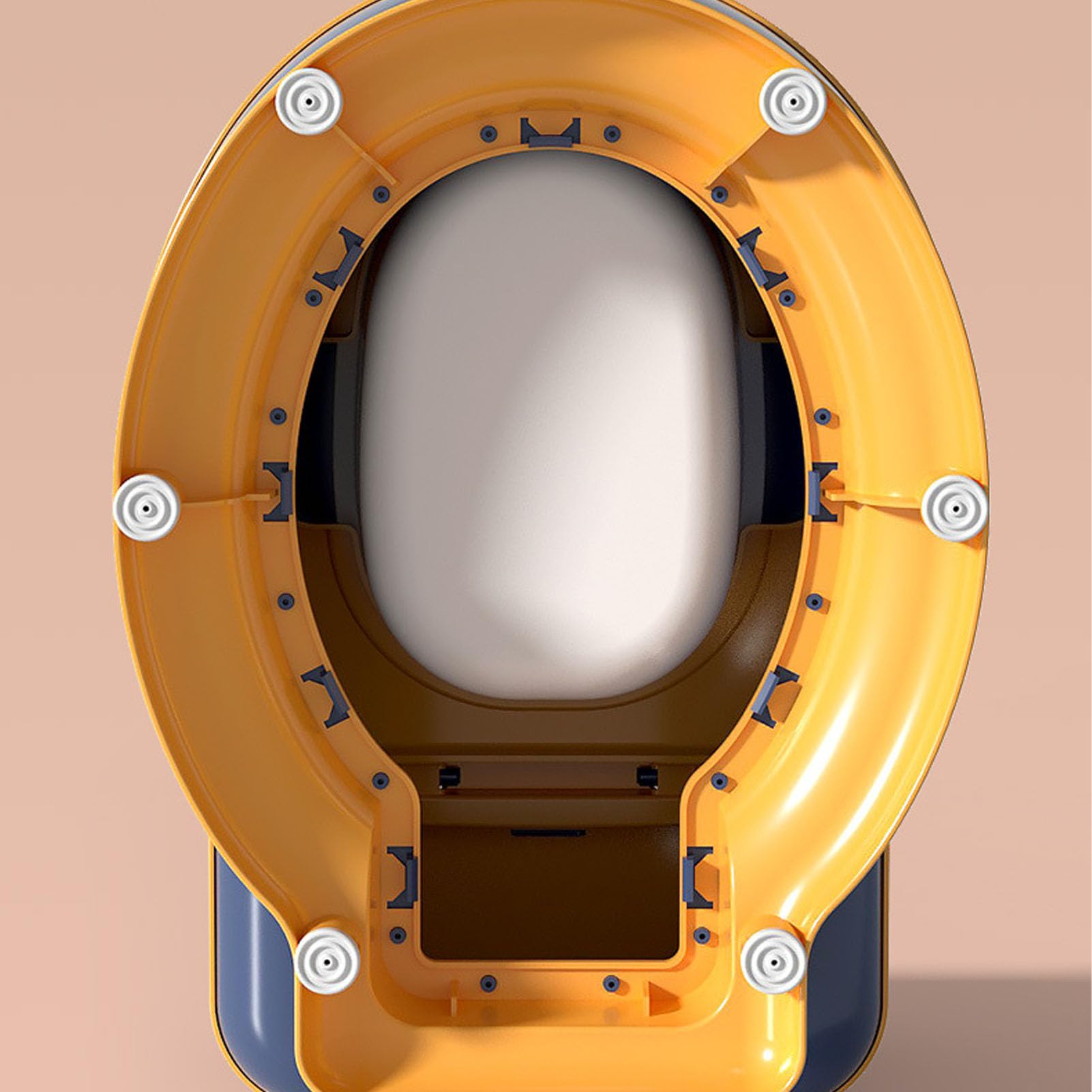 CHICIRIS Inodoro de Entrenamiento para Ir Al Baño, Orinal de PP para Niños Pequeños con Protector contra Salpicaduras, Cuenco Extraíble, Respaldo de Almacenamiento de Pañuelos, Base Antideslizante
