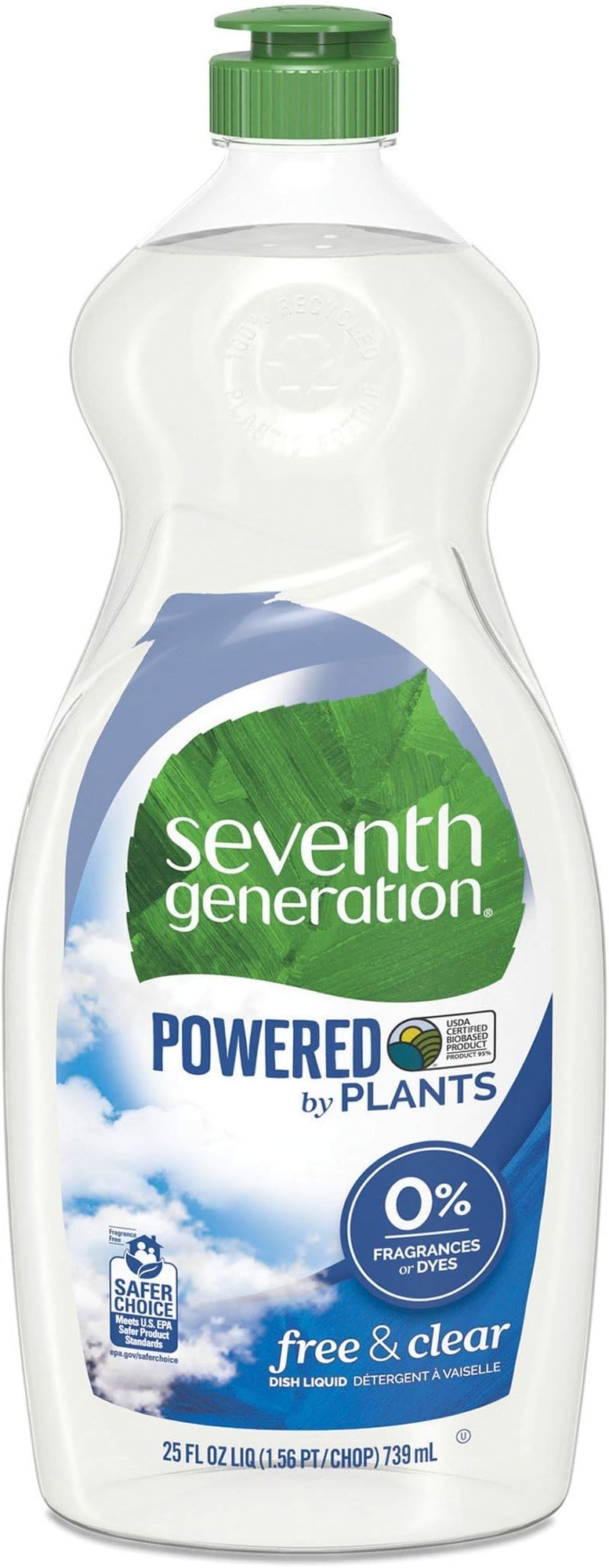 Seventh Generation Dish Liquid Soap, Free & Clear, 25 Fl Oz