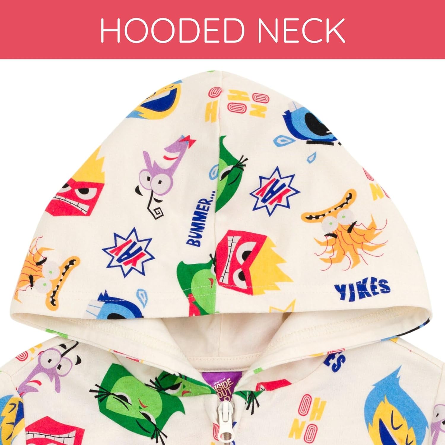 Disney Junior French Terry Zip Up Hoodie and Pants Outfit Set Infant to Big Kid Sizes (12 Months - 18-20) - Image 5