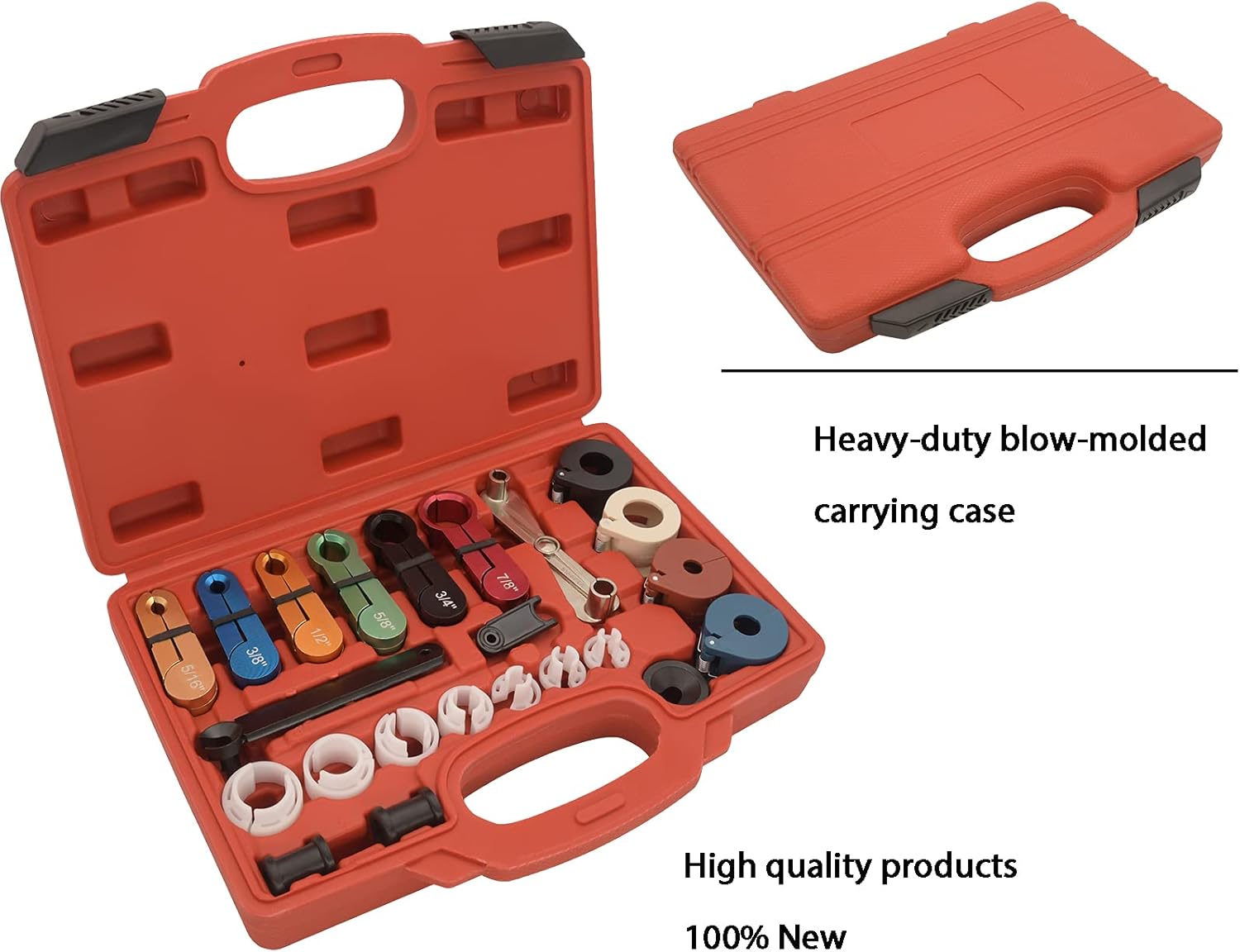 Fuel Line Disconnect Tool Set, 22pcs Master Quick Disconnect Tool Kit for Automotive AC Fuel Line and Transmission Oil Cooler Line, Includes Scissor Type Remover, Compatible with GM Ford Chevy Models : Automotive
