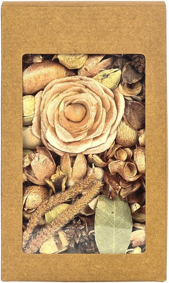 Natriel Citronella Potpourri, Natural Dried Flowers and Seeds, 180 gm, Home Fragrance Box (Gold-01)