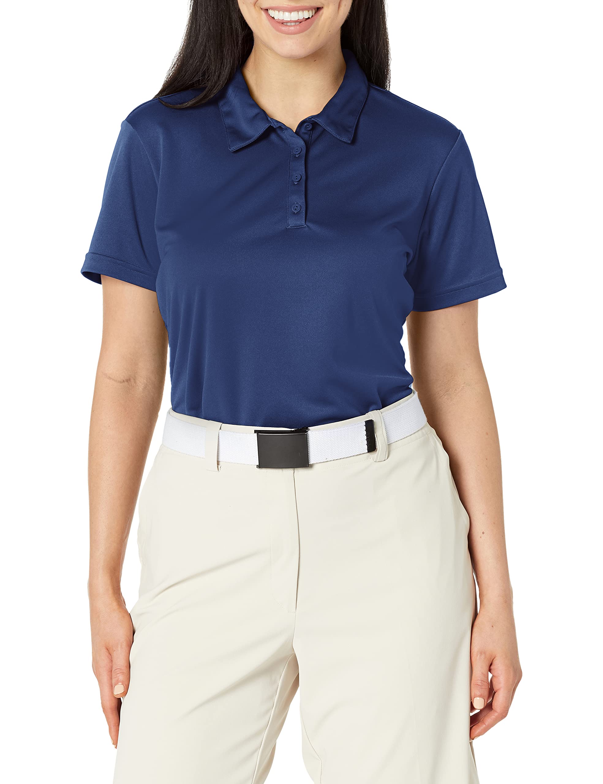 Adidas Women's Performance Primegreen Golf Polo Shirt, Collegiate Navy, X-Large