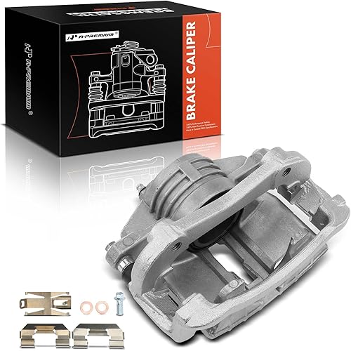 A-Premium Disc Brake Caliper Assembly with Bracket Compatible with Select Chevrolet, Oldsmobile & Pontiac Models - Classic, Malibu, Alero, Cutlass, Grand Am - Front Left Driver Side