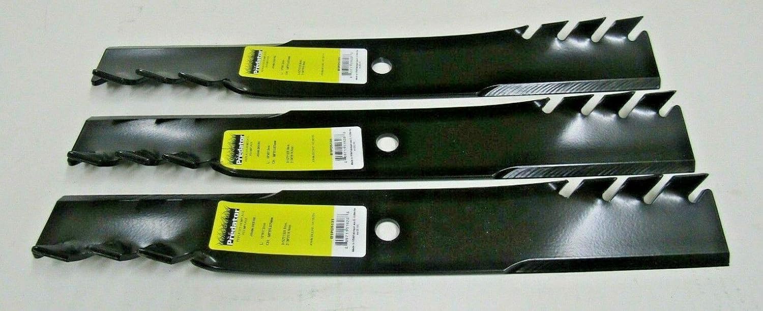XHT PREDATOR 3 USA MUCLHING Blades Compatible with John Deere TCU34280 Quik-TRAK 652B 652E 625R