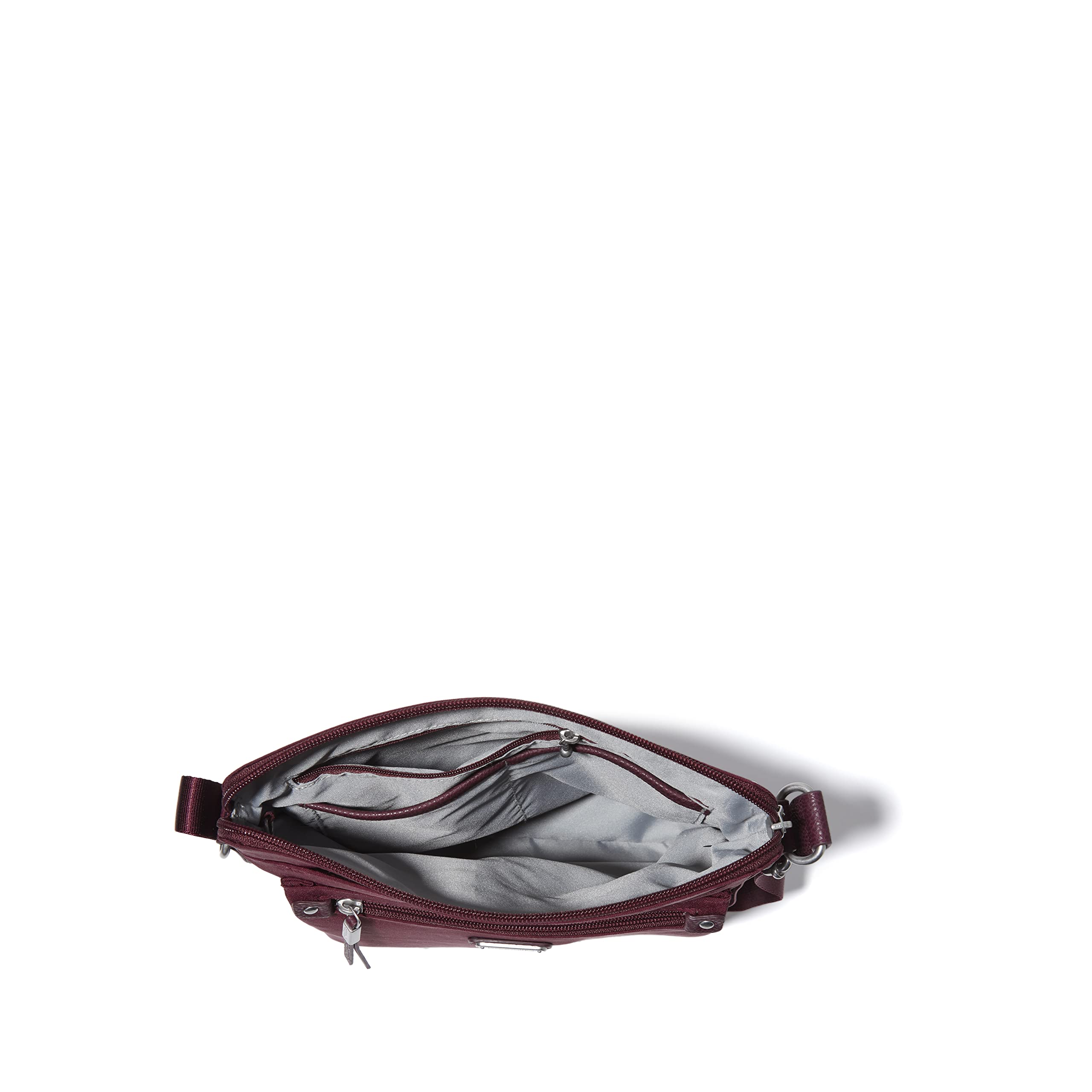 Baggallini womens Go Bagg With Rfid Phone Wristlet: One Size Dark Cherry