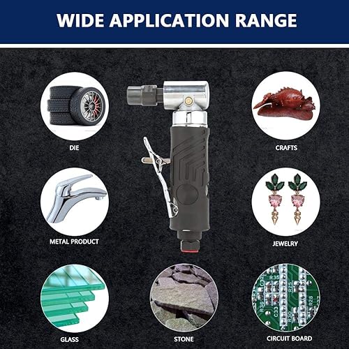 Miniatura 2 de Amoladora neumática de 90 grados, AG-315 1/4BSP neumática de 90 grados ángulo muere amoladora herramienta de pulido de aire utilizada para el pulido