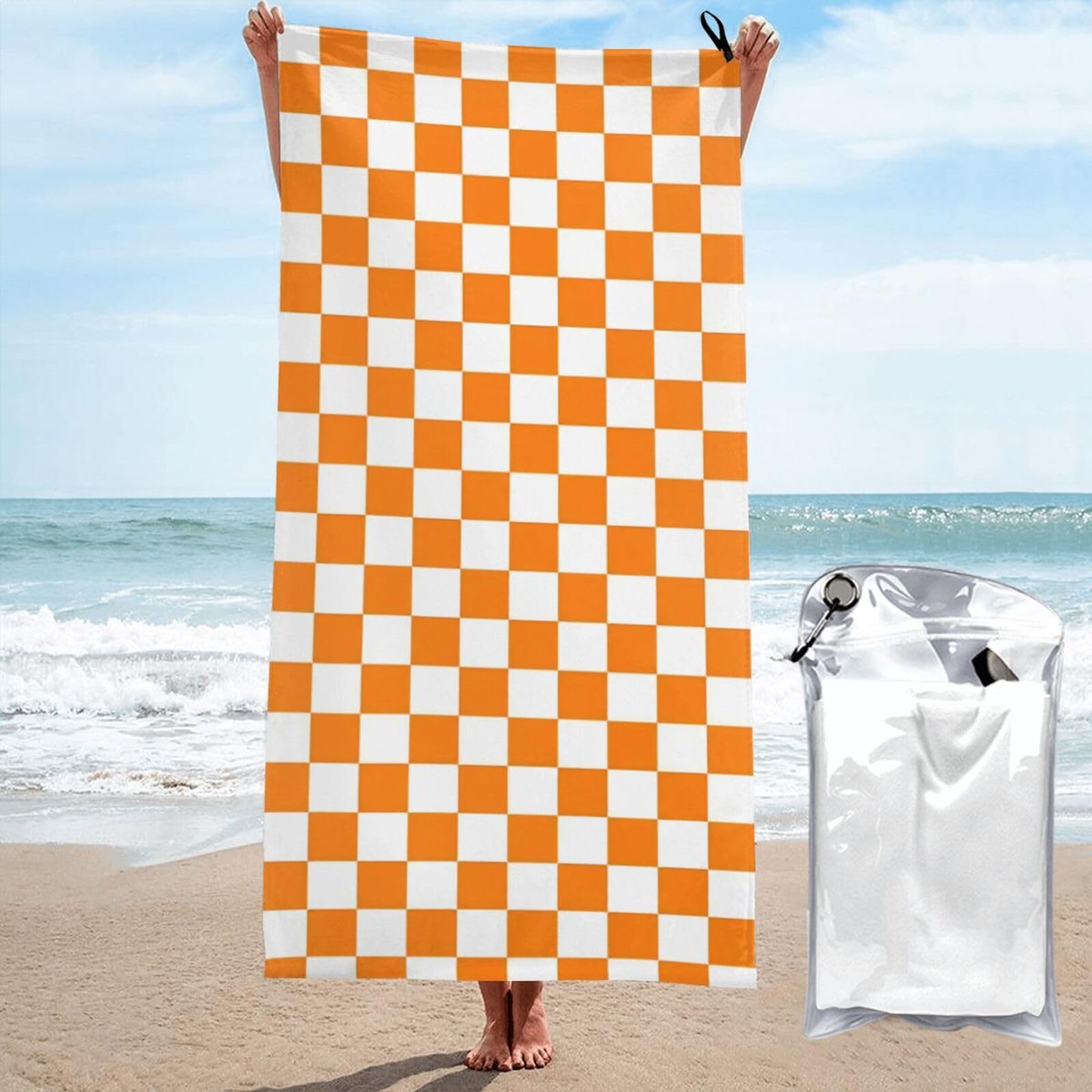※シェル様※◆タチカワ◆バーチカル2点◆100×130◆O-2509BL4、5 Amazon.com: Ylcavgz Orange White Checkered Pattern Microfiber