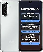 Samsung Galaxy M17 5G (Moonlight Silver, 6GB RAM, 128GB Storage)| 50MP OIS Triple Camera| Gorilla Glass Victus| IP54 Rating| 6 Gen of OS Upgrades| AI| Circle to Search| Gemini Live| Without Charger Price in India
